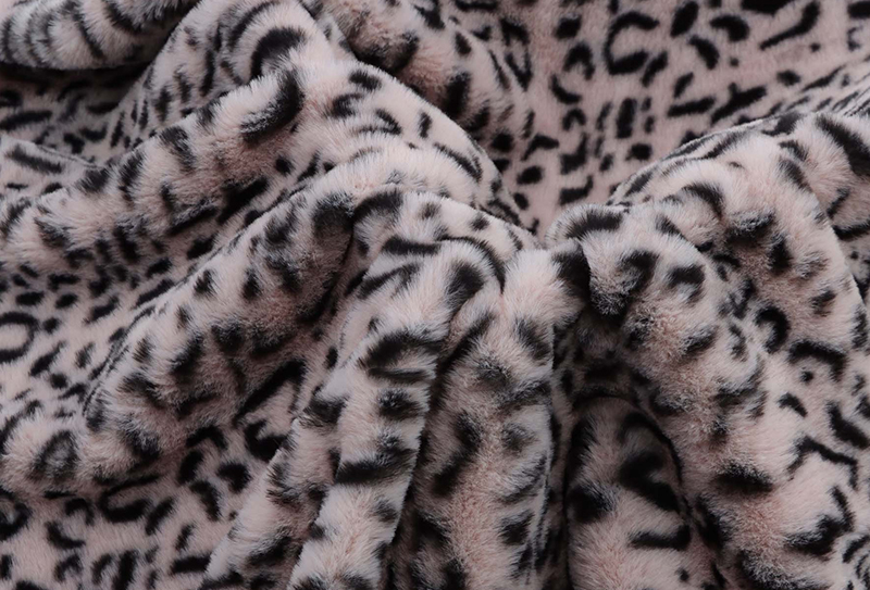 500mg*160cm țesătură de pluș cu imprimeu de blană de iepure cu buclă de leopard 500mg*160cm țesătură de pluș cu imprimeu de blană de iepure cu buclă de leopard