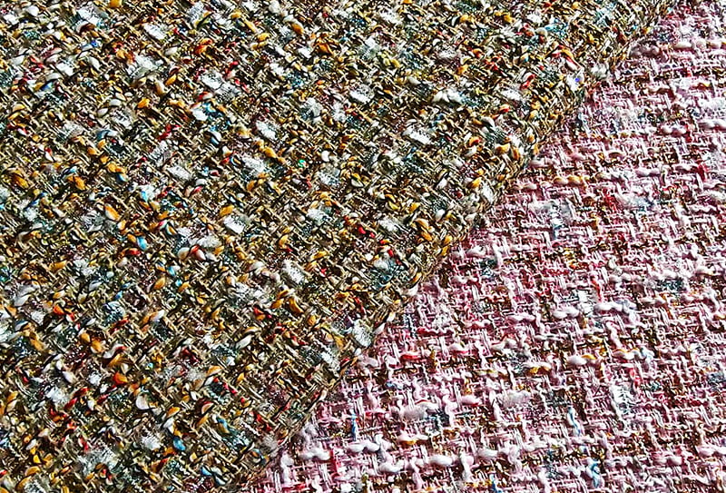 450 mg 148 cm țesătură tweed/țesătură inspirată de chanel, potrivită pentru genți/pantofi 1722