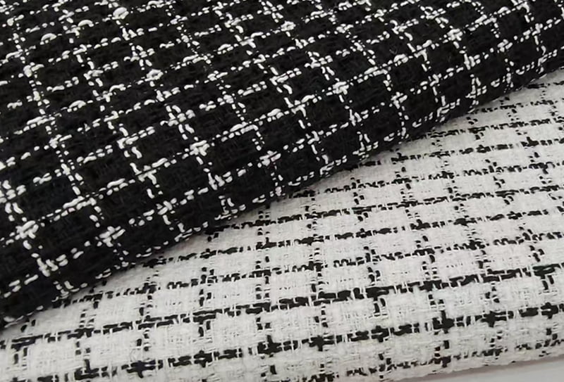 500 mg 148 cm țesătură tweed/de inspirație chanel mică # țesătură potrivită pentru genți/pălării
